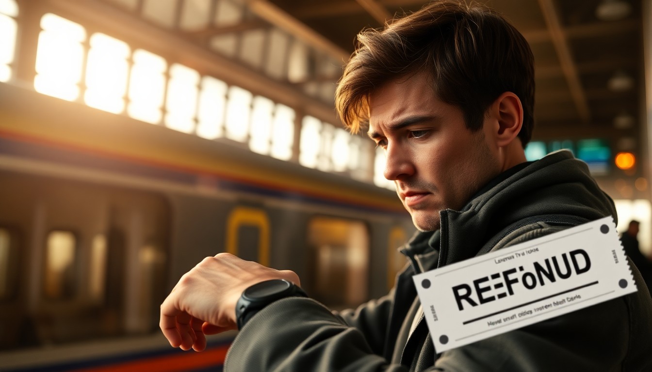 Remboursement en cas de retard ou annulation de train